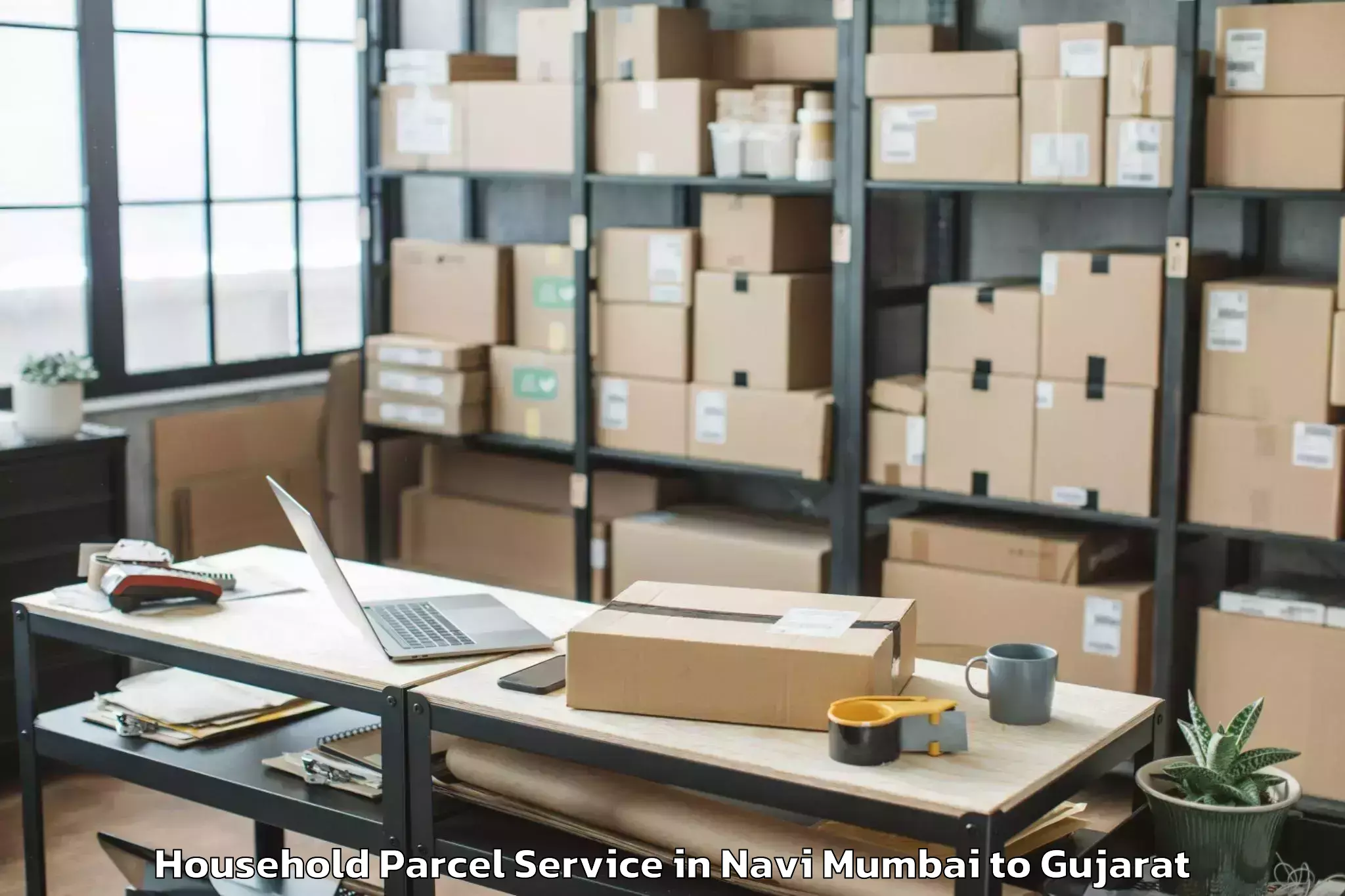 Book Navi Mumbai to Hazira Household Parcel